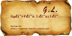 Gyárfás László névjegykártya